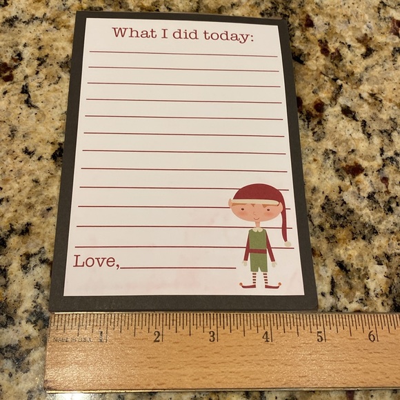 Petal Lane “Dear Secret Elf” pillow. 10” pillow with removable red slip cover. - Picture 11 of 11